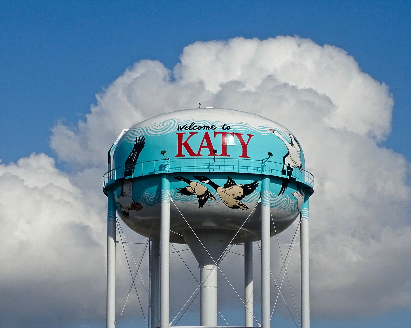 Katy Water Tower Painting Goetzinger