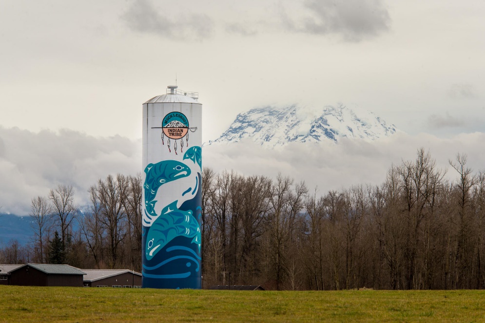 Goetzinger Brothers Beautiful Water Tank Mural Landscape