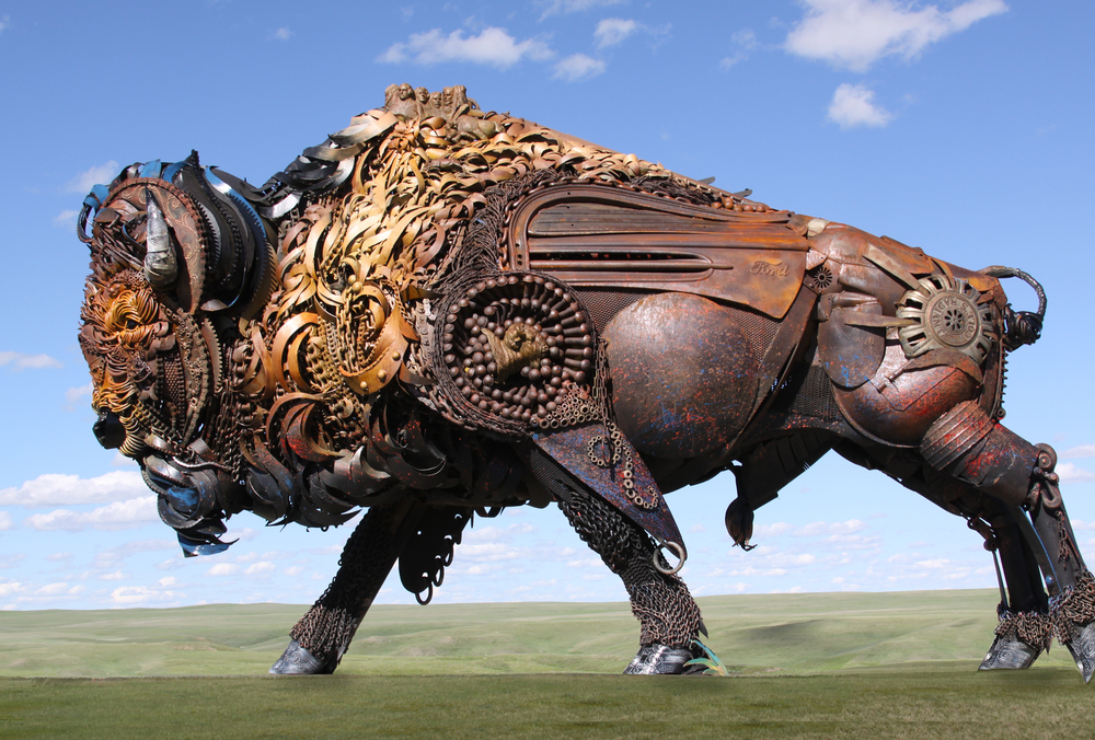 Dakotah Public Sculpture Buffalo John Lopez