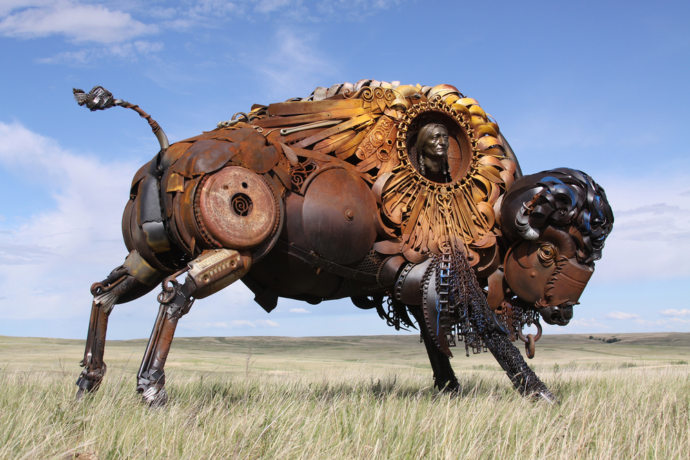 Wild West Public Sculpture Buffalo John Lopez