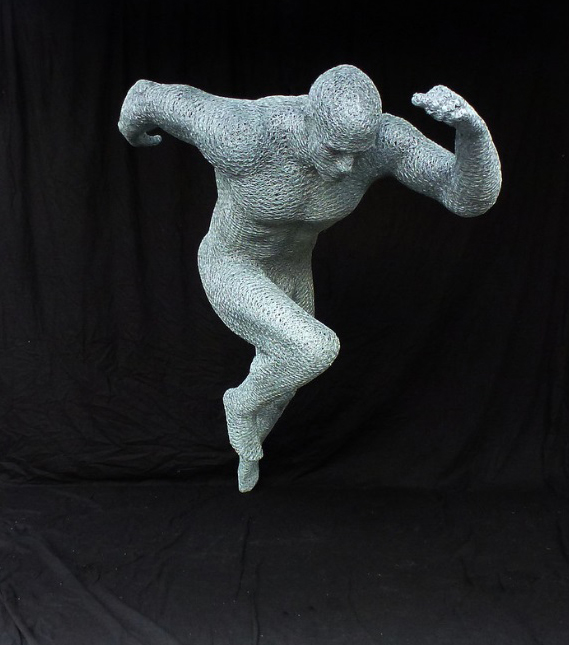 Figurative Wire Sculpture Derek Kinzett McLaren